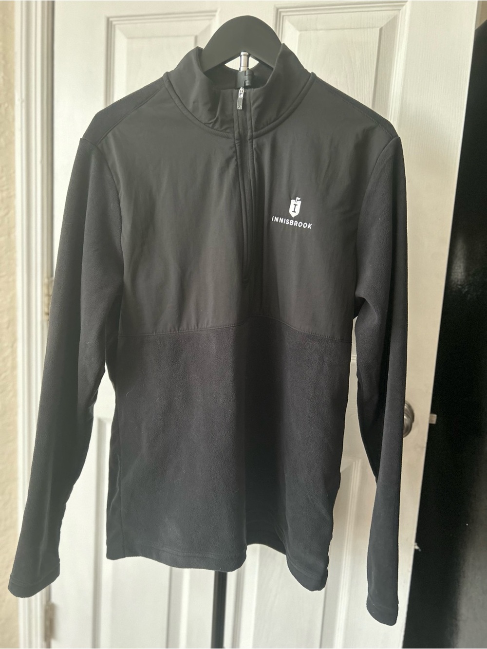 Adidas Ultimate365 Men's Medium Black Cozy Quarter Zip Fleece Innisbrook GolF